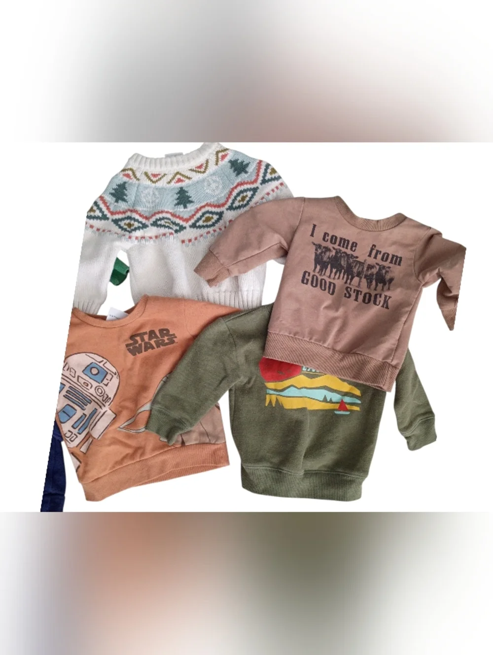 12 Months 6 Sweater Boy Bundle - Picture 3 of 8